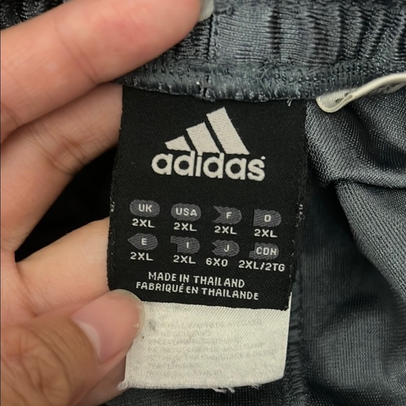 Adidas Men's Charcoal Athletic Shorts size: 2XL - Picture 3 of 5